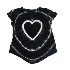 Unknown Brand Girls Black Tie Dye T-Shirt size: 2T